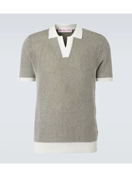 Tricou polo Orlebar Brown verde