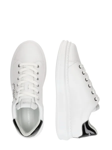 Sneakerși Karl Lagerfeld din piele alb