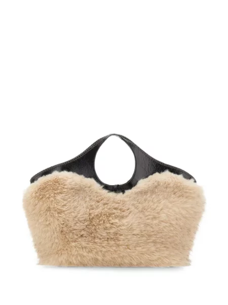 Geantă shopper Gianni Chiarini cu blană