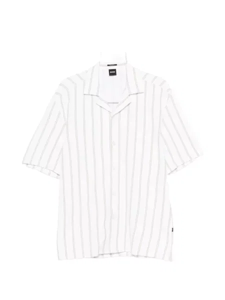 Раирана риза Boss на райета бяло