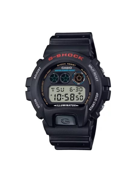 Lniany zegarek Casio czarny