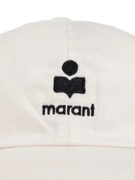 Șapcă Isabel Marant cu broderie alb