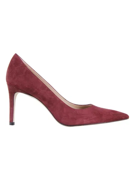 Czółenka Stuart Weitzman zamszowa czerwona