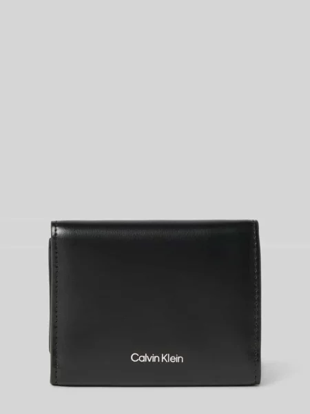 Calvin Klein portfel skórzany czarny