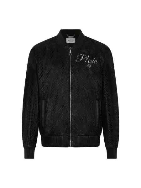 Kurtka skórzana Philipp Plein czarna