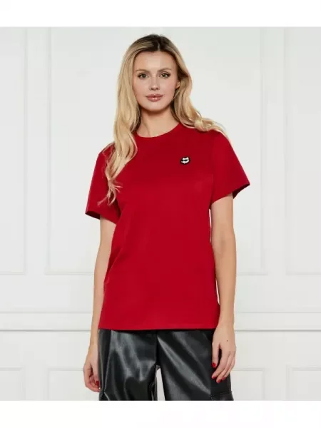 Karl Lagerfeld Tricou IKON PATCH roșu