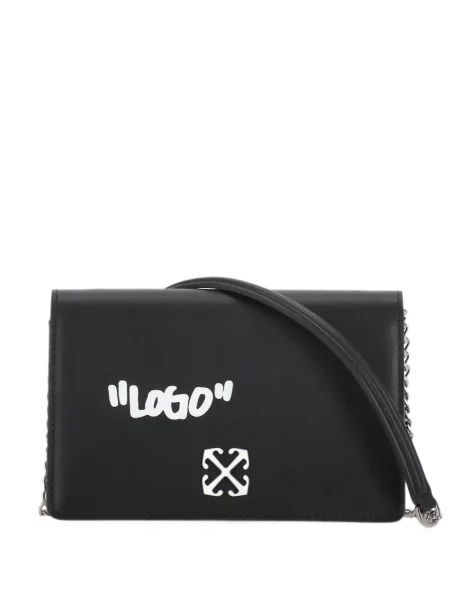 Kabelka Off-white s potiskem bílá
