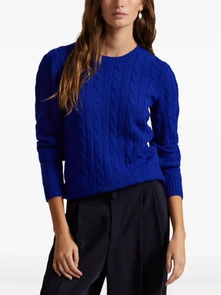 Căciulă Polo Ralph Lauren cu broderie tricotate de costum albastru