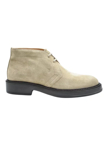 Botki Tod's zamszowe beżowe