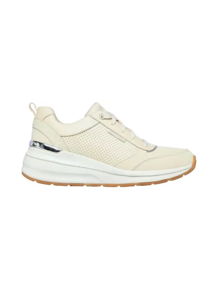 Pöttyös félcipő Skechers fehér