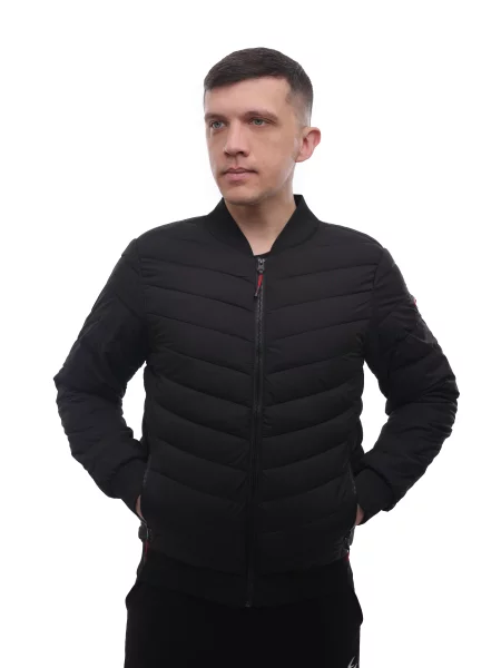 Демісезонна куртка STREAM текстиль/поліестер чорний