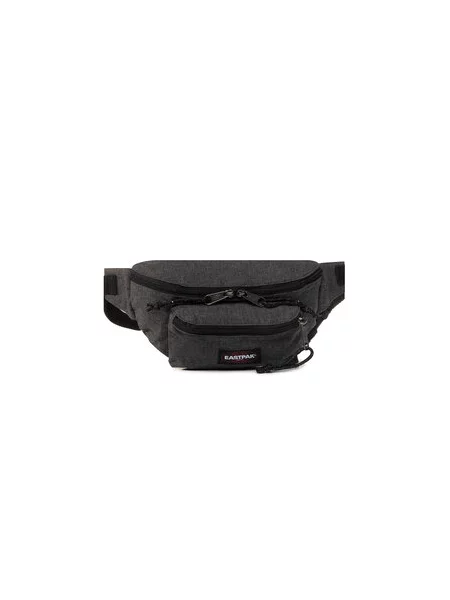 EASTPAK Ledvinka Doggy čedičová šedá / tmavě šedá / červená / bílá černá