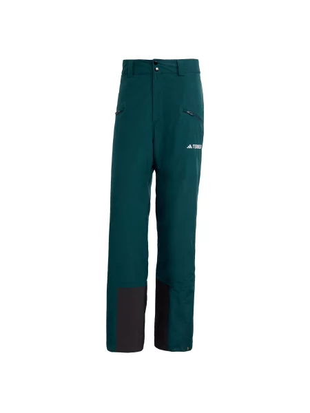 ADIDAS TERREX Outdoorové kalhoty Multi 2 Layer CLIMAPROOF Insulated tmavě zelená / černá bílá