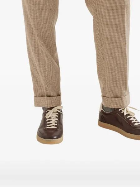 Sneakerși Brunello Cucinelli din piele maro