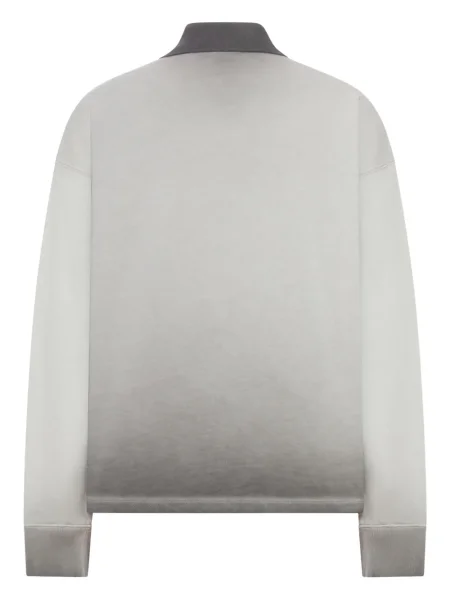 Lung tricou polo Off-white alb