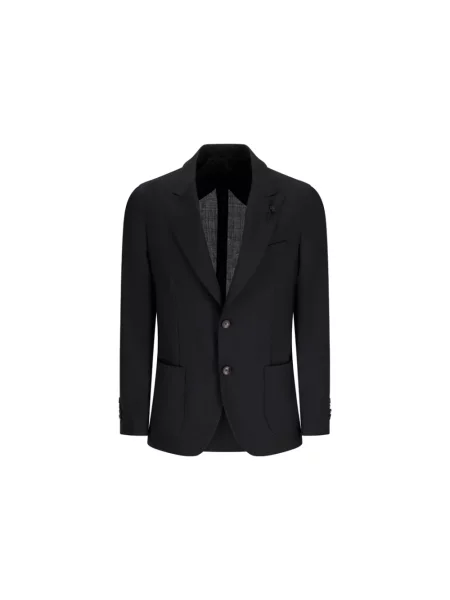 Marynarka Lardini wełniana elegancka czarna