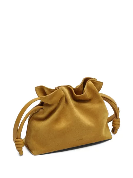 Clutch Loewe σουέτ καφέ