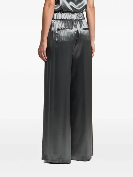 Pantaloni Peserico din satin verde