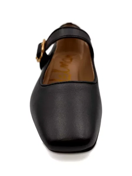Balerini Sam Edelman cu cataramă cu bretele negru