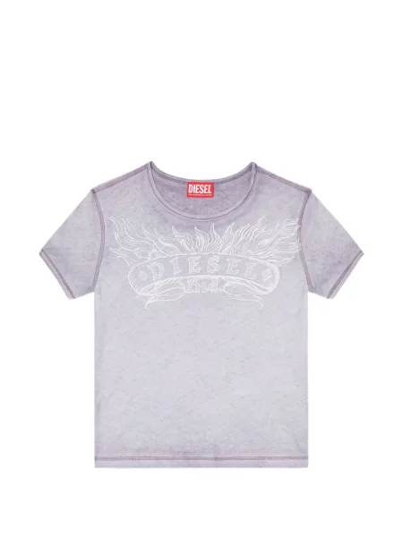 Tricou Diesel cu imagine violet