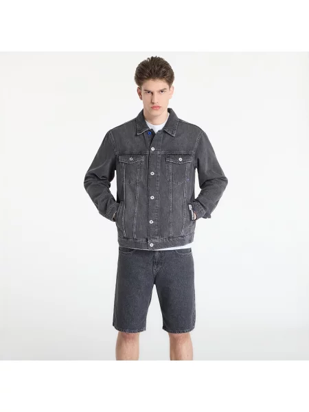 Яке Karl Lagerfeld Jeans Regular Denim Jacket Washed Dark Grey L сиво