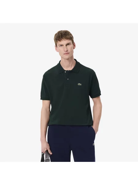 Lacoste Koszulka Polo Oryginał Petit Piqué zielona