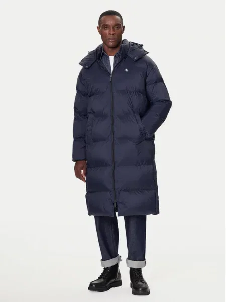 Calvin Klein Jeans Παλτό χειμωνιάτικο Σκούρο μπλε