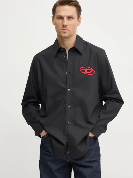 Diesel camasa din S-SIMPLY-D SHIRT negru