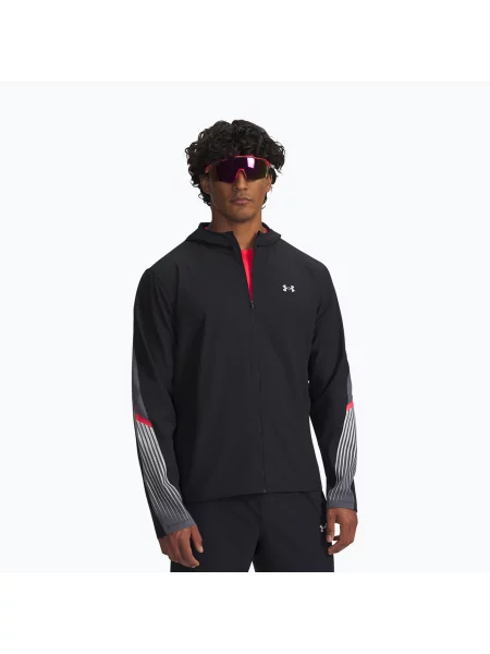 Kurtka do biegania Under Armour Velociti Storm Hooded czarna