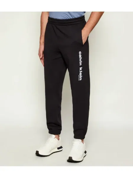 Calvin Klein melegítőnadrág nyomott mintás fekete