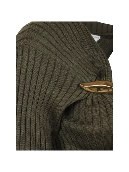 Sweter Bottega Veneta z kaszmiru zielony