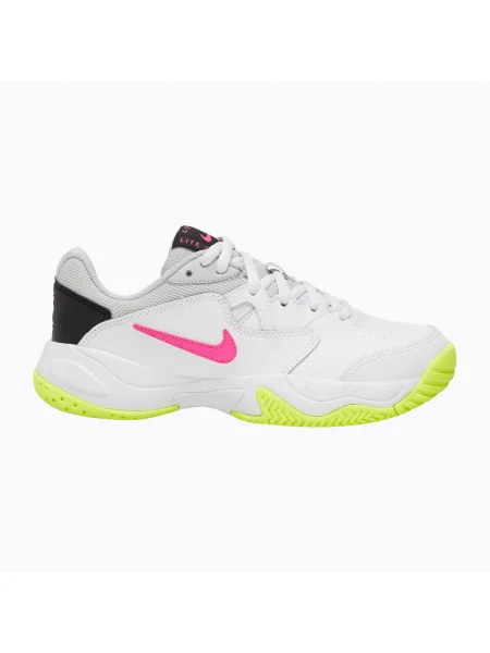 Gyerek teniszcipő Nike Court Lite 2 Jr white/hot lime/grey fog/laser fuchsia. Méret: EU fehér