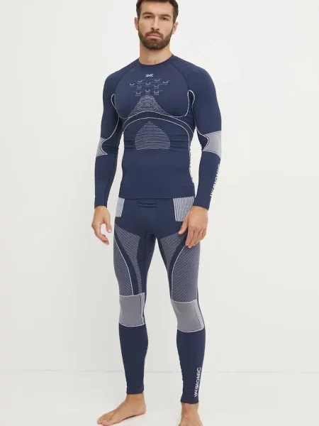 X-Bionic legginsy funkcyjne Energy Accumulator granatowy białe