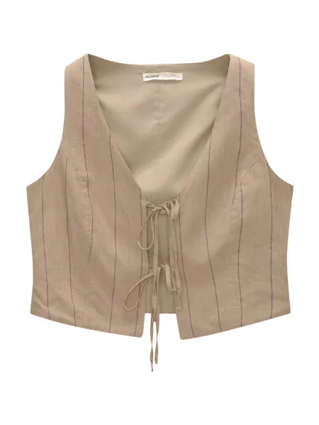 Pull&Bear Vestă de costum bleumarin maro