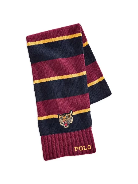 Pruhovaný šál Polo Ralph Lauren červený