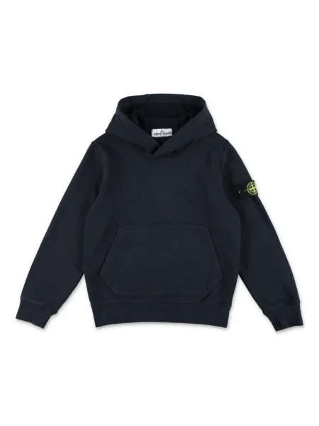Bluza z kapturem dziecięca Stone Island czarna