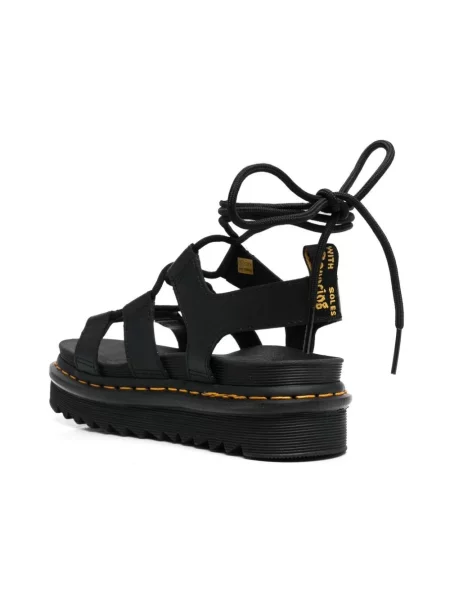 Sneakersy Dr. Martens sznurowane skórzane czarne