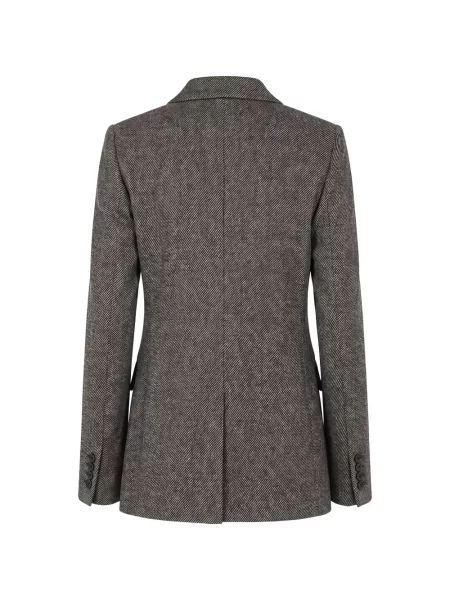 Sacou Max Mara cu două rânduri de nasturi gri