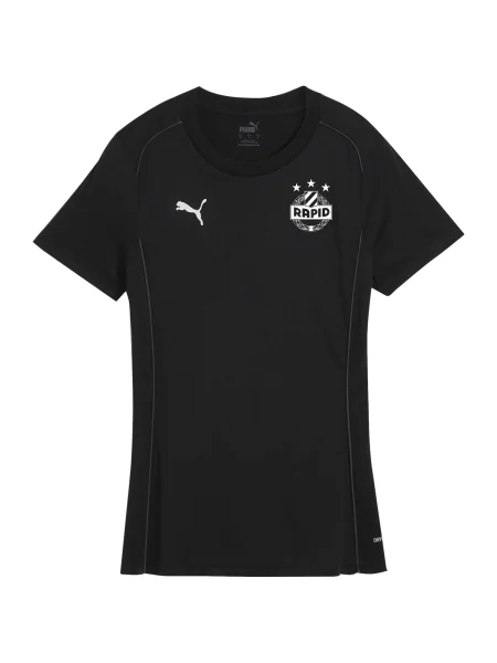 PUMA Tricou funcțional TeamFINAL negru alb