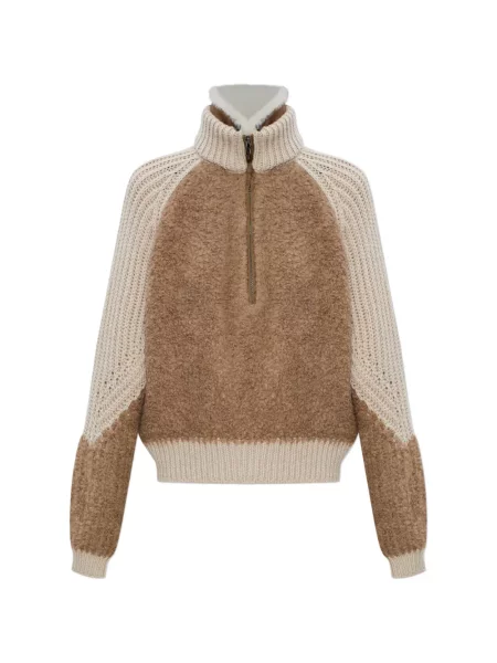 Пуловер Sease кафяво