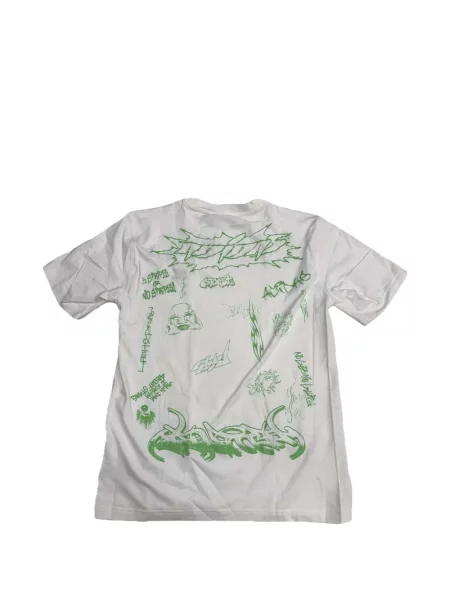 Tricou Hellstar cu imagine alb
