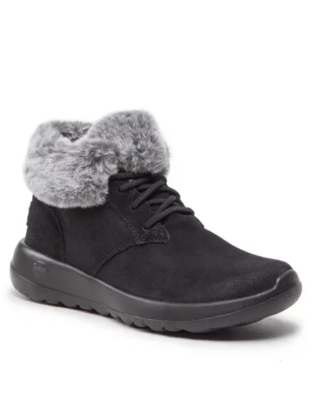Škornji Skechers On The Go Joy Black/Grey črna