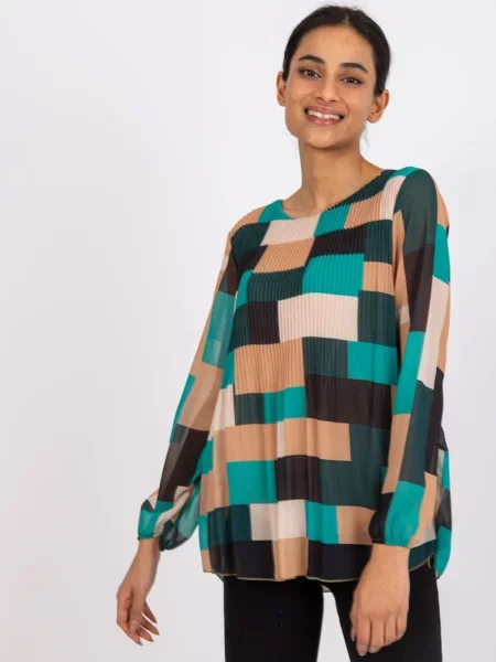 Bluză Fashionhunters verde