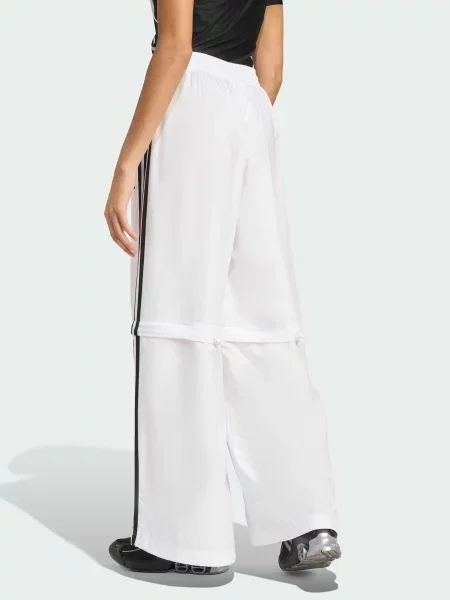 Переработанный брюки Adidas белые