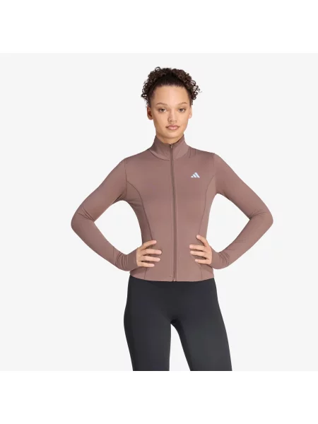 Sweatshirt adidas Studio Zip Through Jacket Earth Strata XS maro