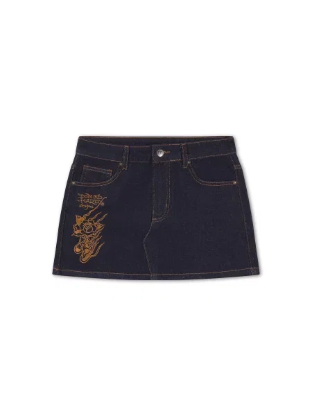 Ed Hardy Fustă / bleumarin bej