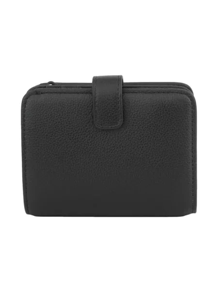 Portfel Emporio Armani skórzany z logo czarny