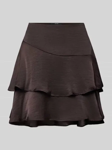 Spódnica mini o linii a z falbanami model MIRO' Vero Moda