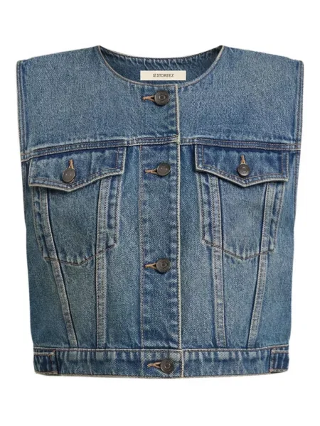 Kamizelka jeansowa 12 Storeez niebieska