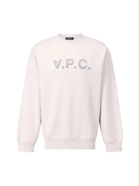 Bluza A.p.c. z logo beżowa